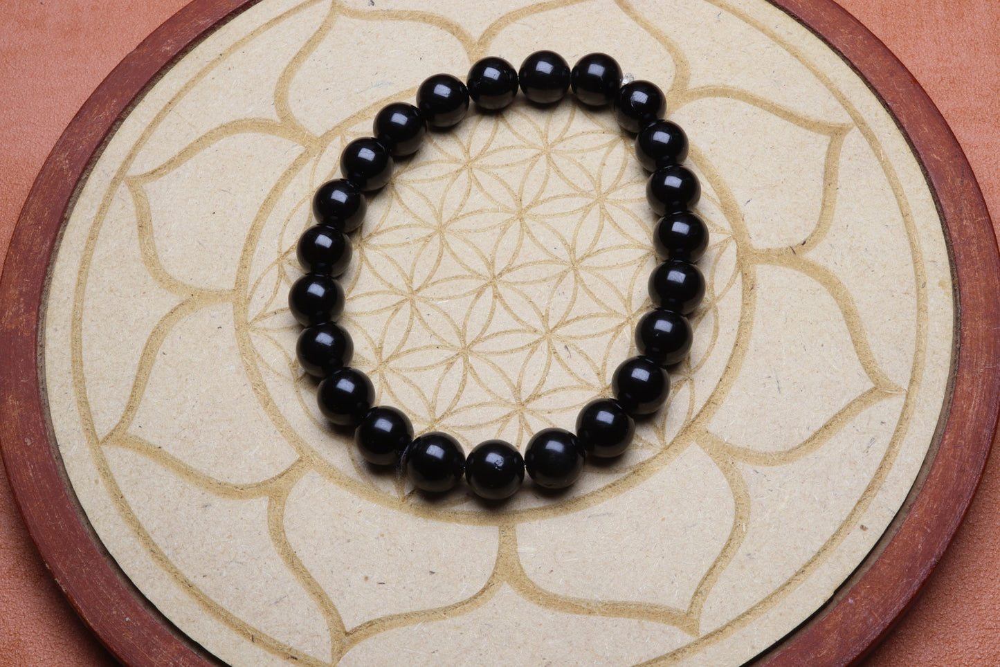 Bracelet en Tourmaline Noire - Protection et Ancrage 8mm