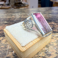 Bague Tourmaline Melon d'eau rectangle vue alternative