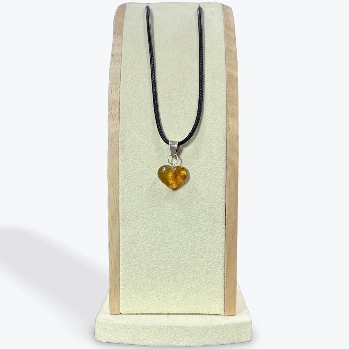Pendentif Ambre coeur – photo 2