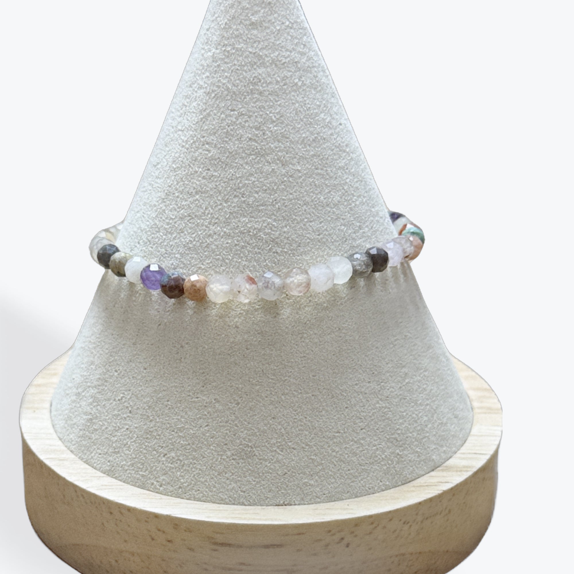 Bracelet Mélange de Quartz facetté - 2
