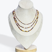 Collier Jaspe Mokaite facetté