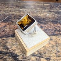 Bague Citrine carré