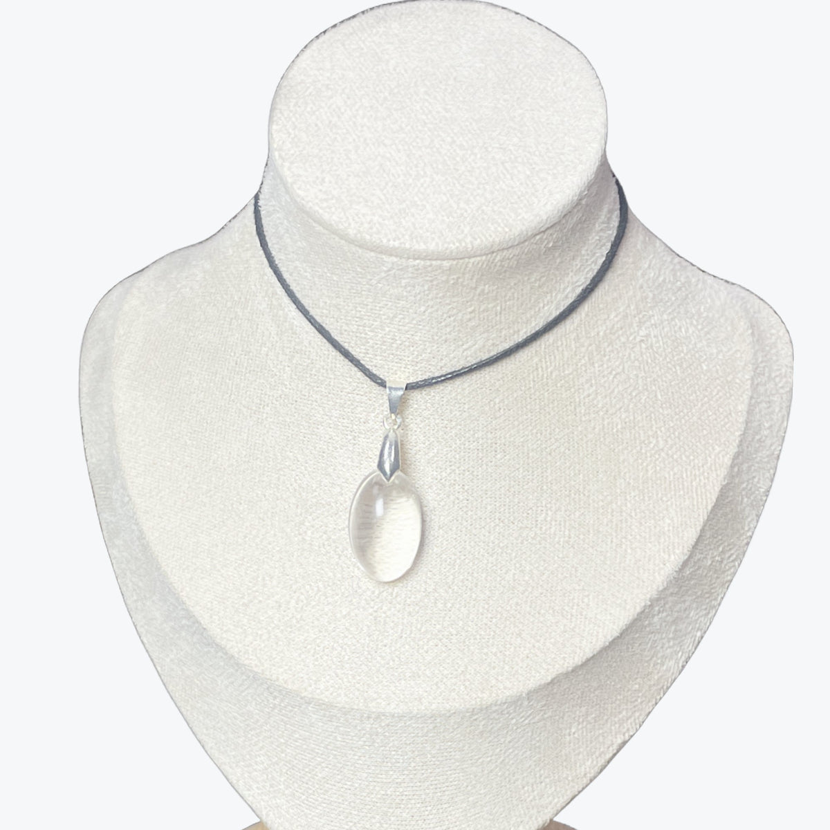 Pendentif Cristal de roche ovale – photo 2