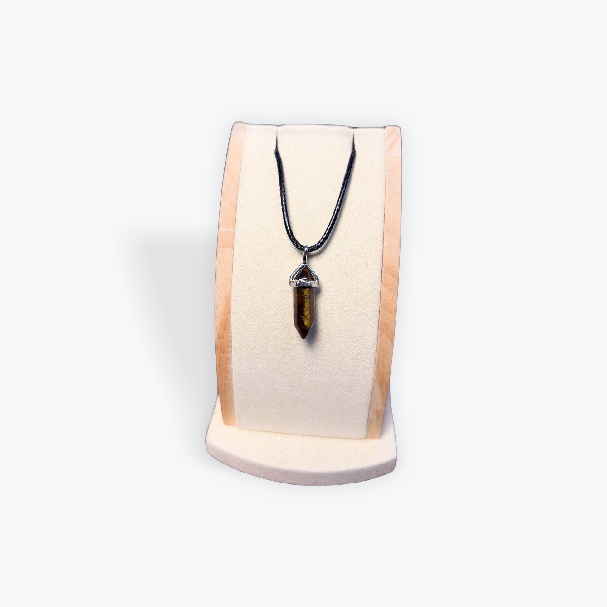 Pendentif pointe oeil de tigre