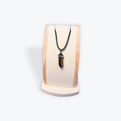 Pendentif pointe oeil de tigre
