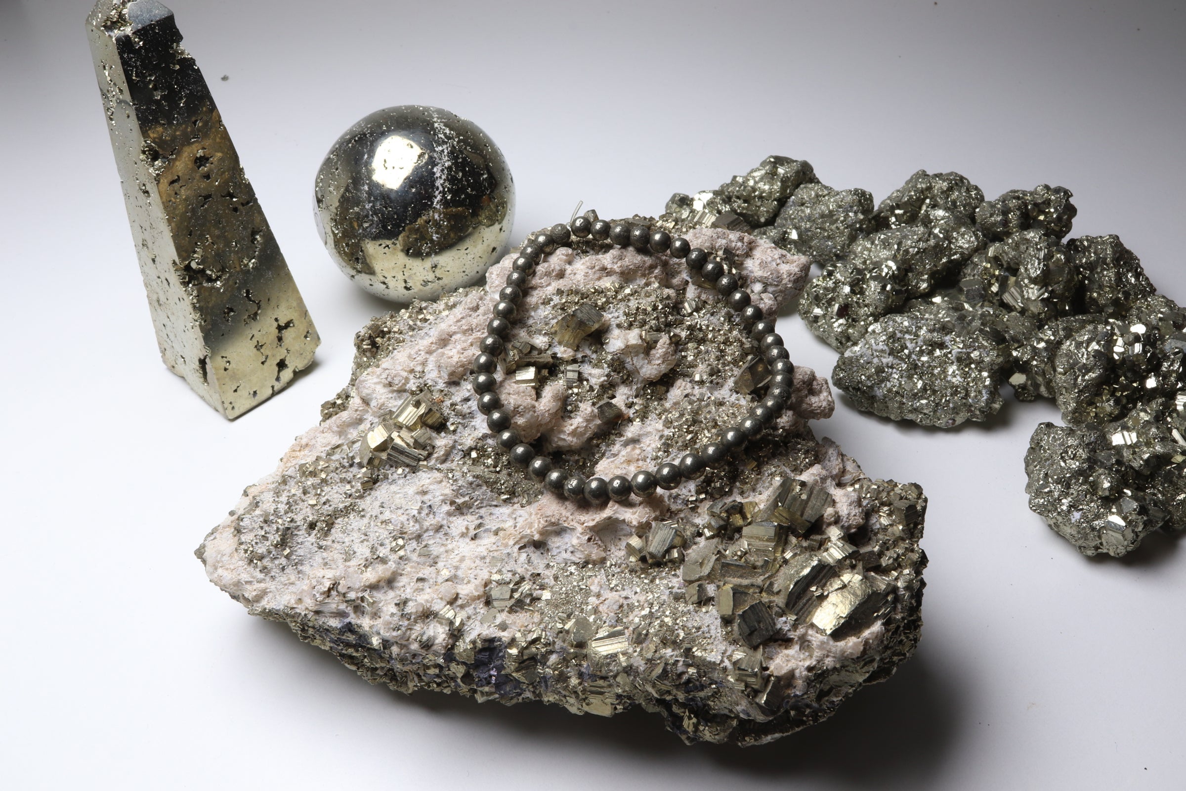 Bracelet en Pyrite - Prospérité et Confiance - photo 2