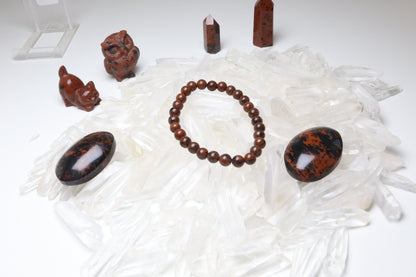 Bracelet Obsidienne Acajou