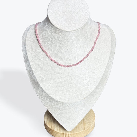 Collier Quartz Fraise Facetté - 2
