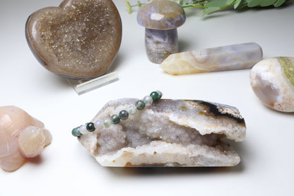 Bracelet Agate Mousse 6 mm