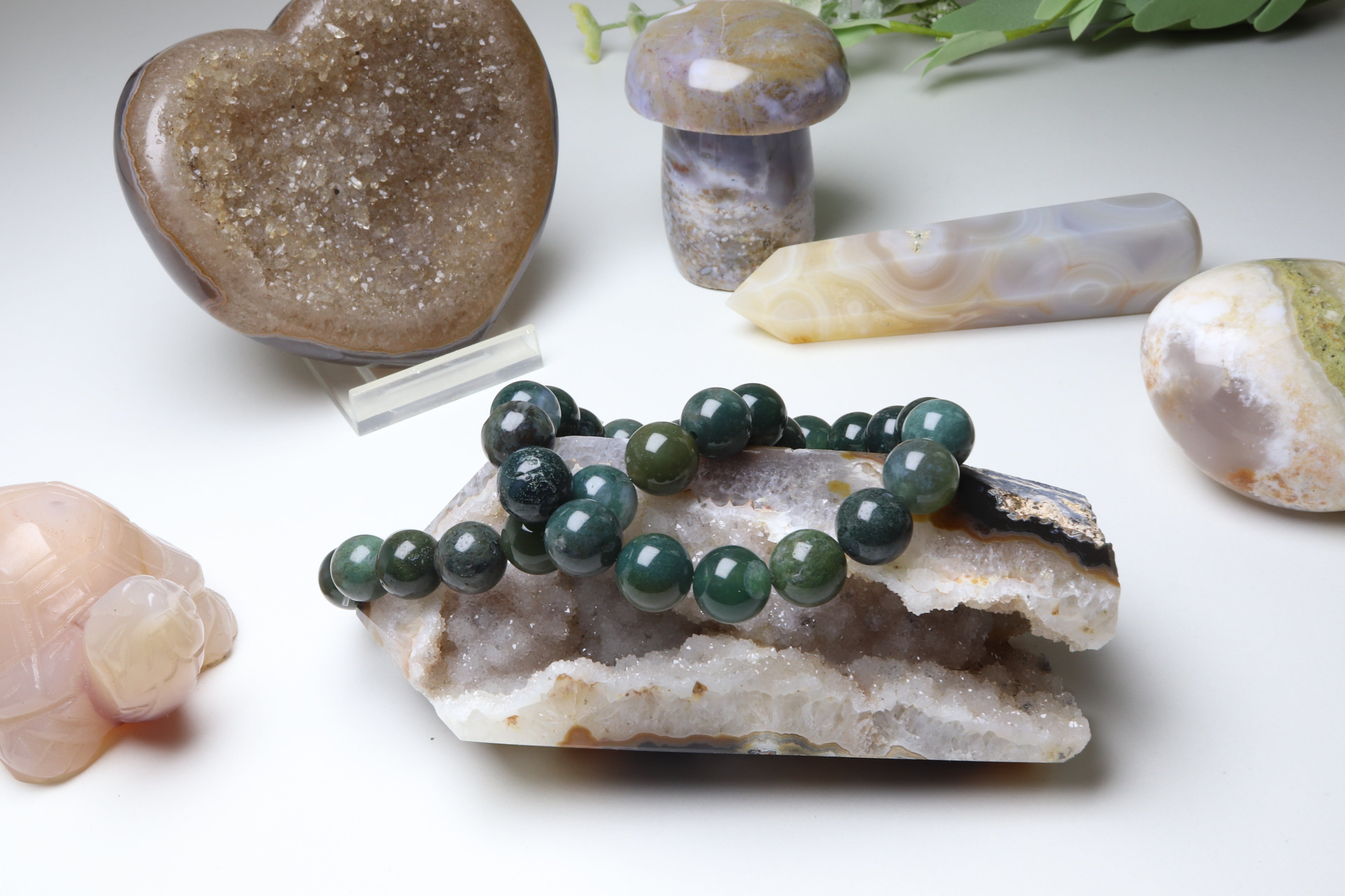 Bracelet Agate Mousse 8 mm