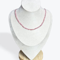 Collier Quartz Fraise Facetté - 3