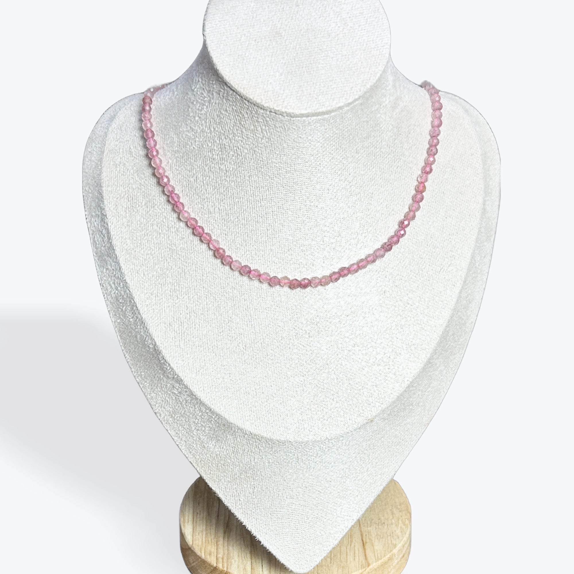 Collier Quartz Fraise Facetté - 3