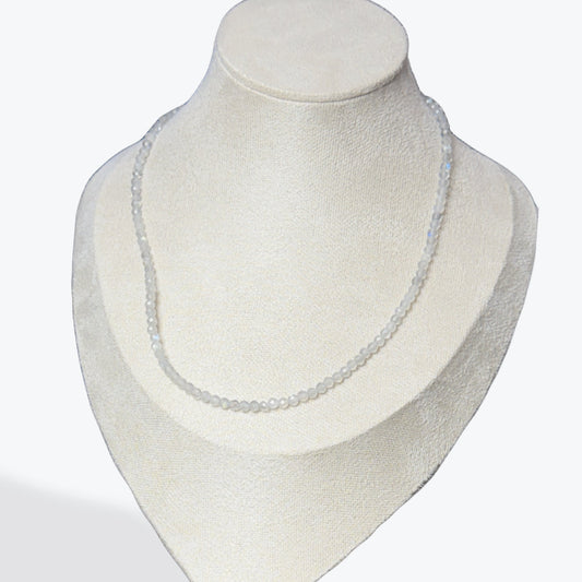 Collier Labradorite facetté