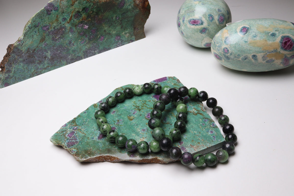 Bracelet Rubis sur Zoïsite