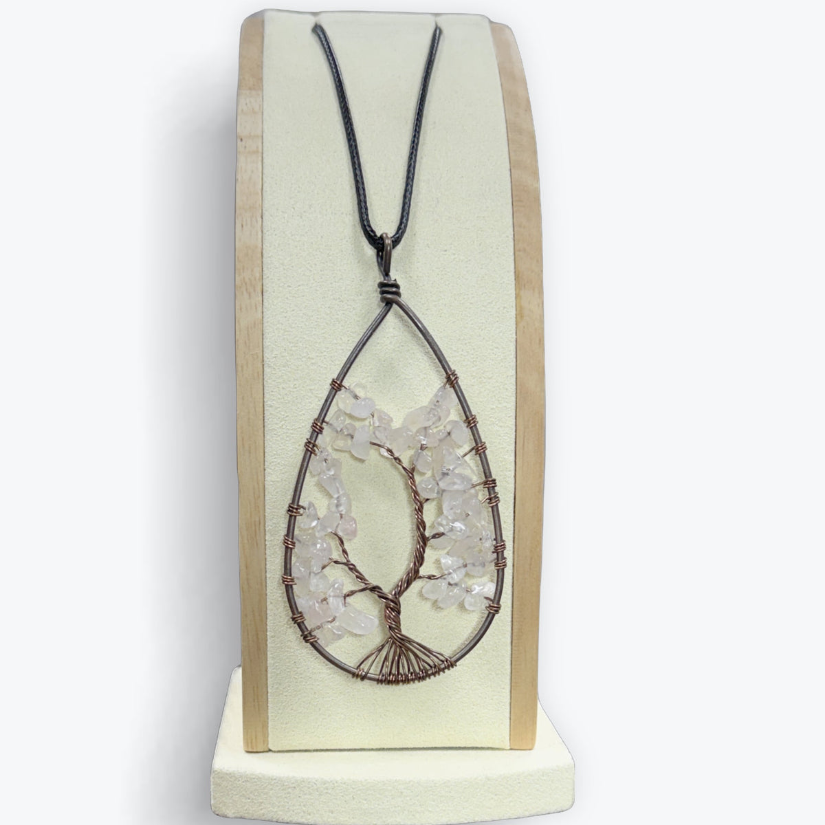 Pendentif Quartz Rose Arbre De Vie – photo 10