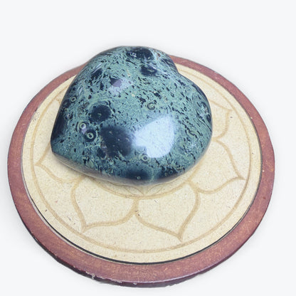 Coeur XL en Jaspe Kambaba de Madagascar | 470gr - 8,5x8,5 cm