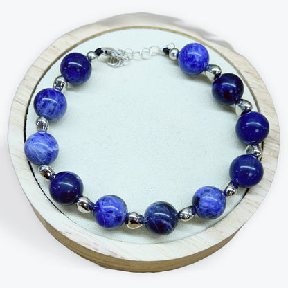 Bracelet Sodalite 10mm Avec Apprêt