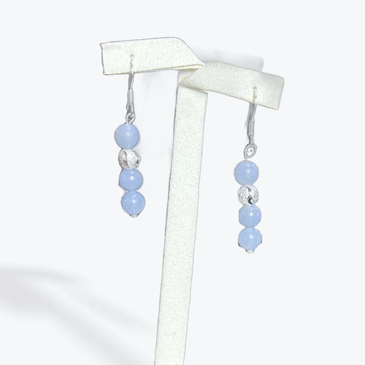 Boucles D'oreilles Angélite Argent 925 - 2