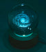 Veilleuse USB Verre Galaxie Multicolore 9cm