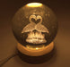 Veilleuse USB Verre Cygnes 9cm