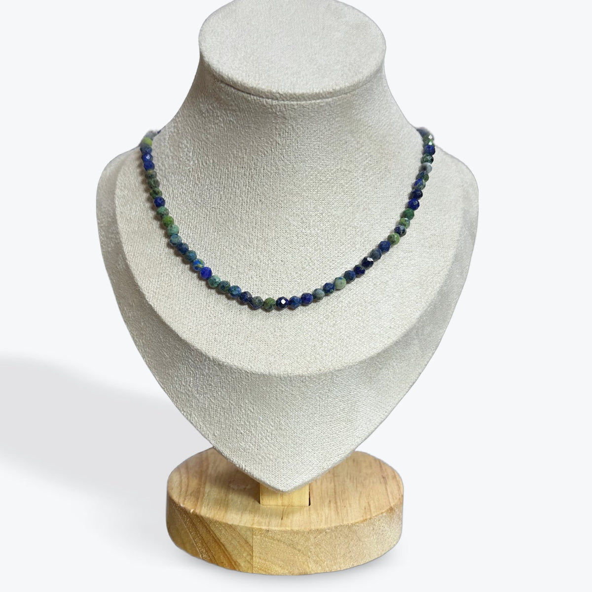 Collier Azurite Malachite Facetté