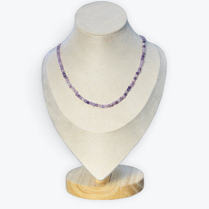 Collier facetté Lepidolite – photo 3