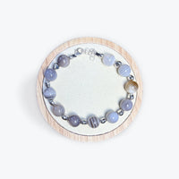 Bracelet Agate Botswana 10mm avec apprêts et fermoir - 3
