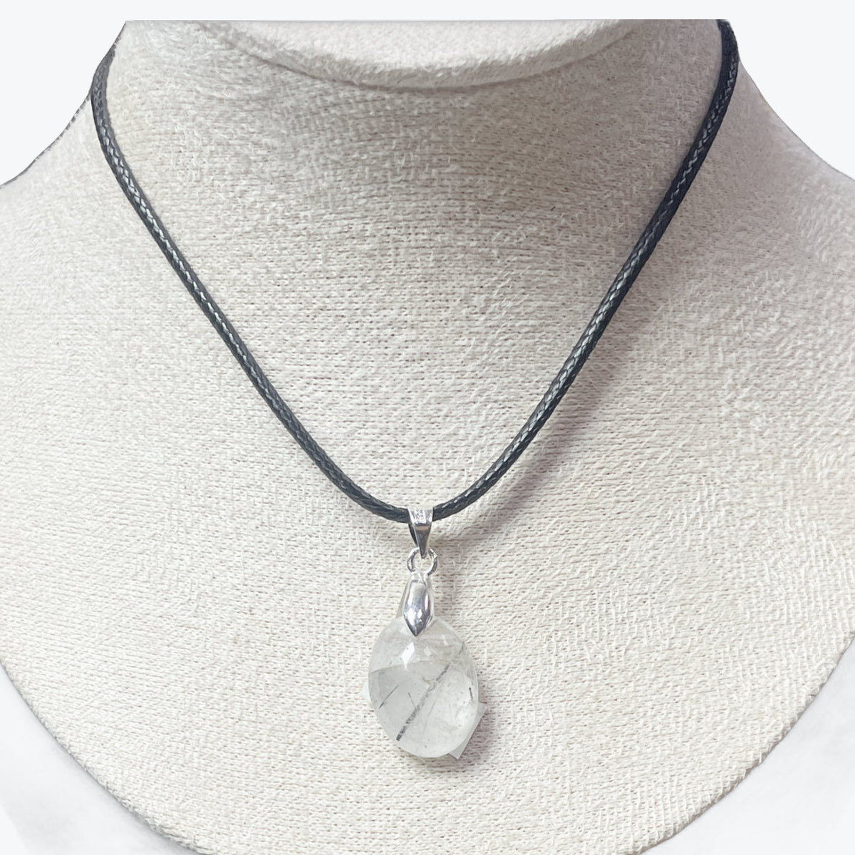 Pendentif Quartz Tourmaline Ovale