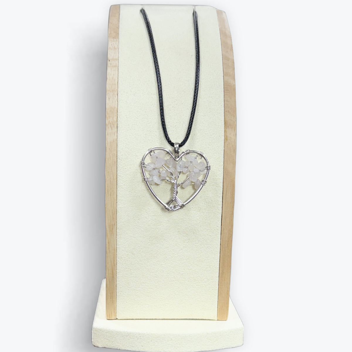 Pendentif Quartz Rose Arbre De Vie – photo 6