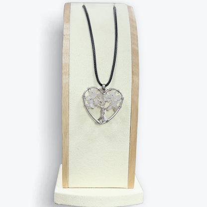 Pendentif Quartz Rose Arbre De Vie – photo 6
