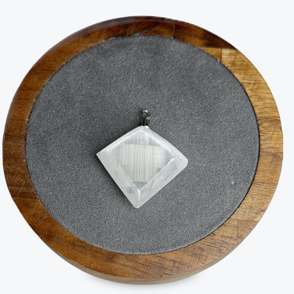 pendentif selenite | 3x4cm 8gr
