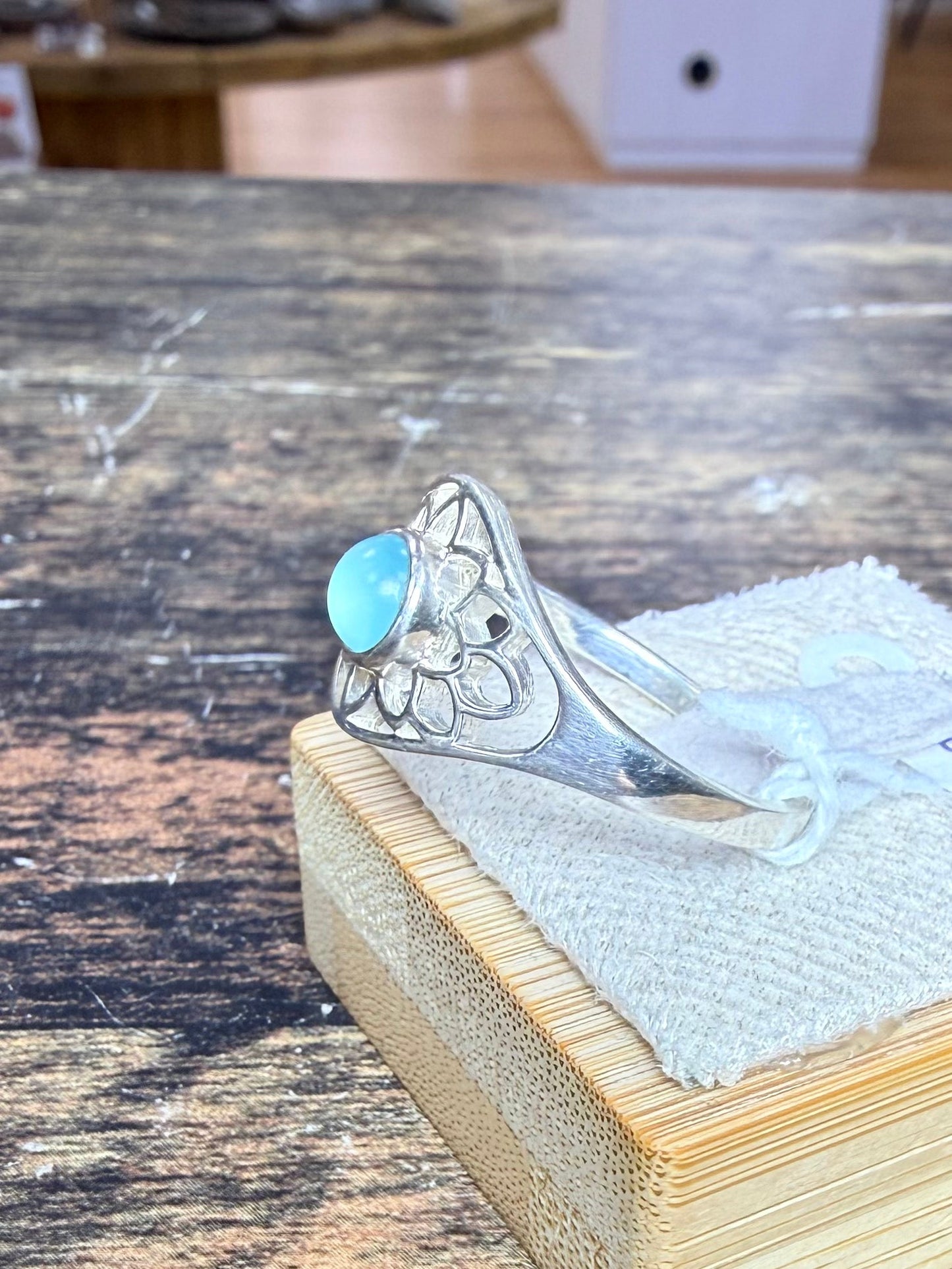 Pendentif Aigue Marine Roulée - 3