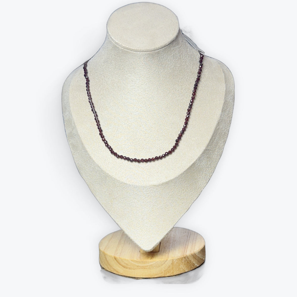 Collier Grenat rouge Facetté – photo 2