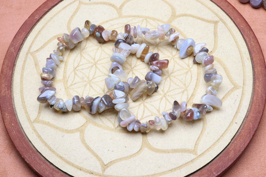 Bracelet Agate Botswana Baroque
