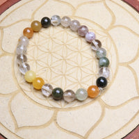 Bracelet en Quartz à Inclusions - Amplification et Purification 8mm