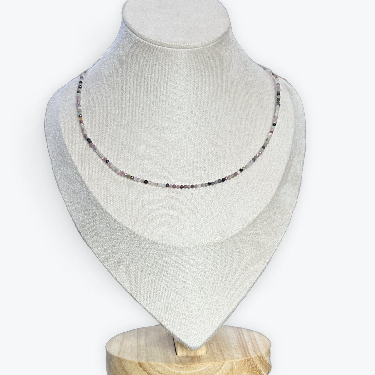 Collier Tourmaline multicolore facetté – photo 3