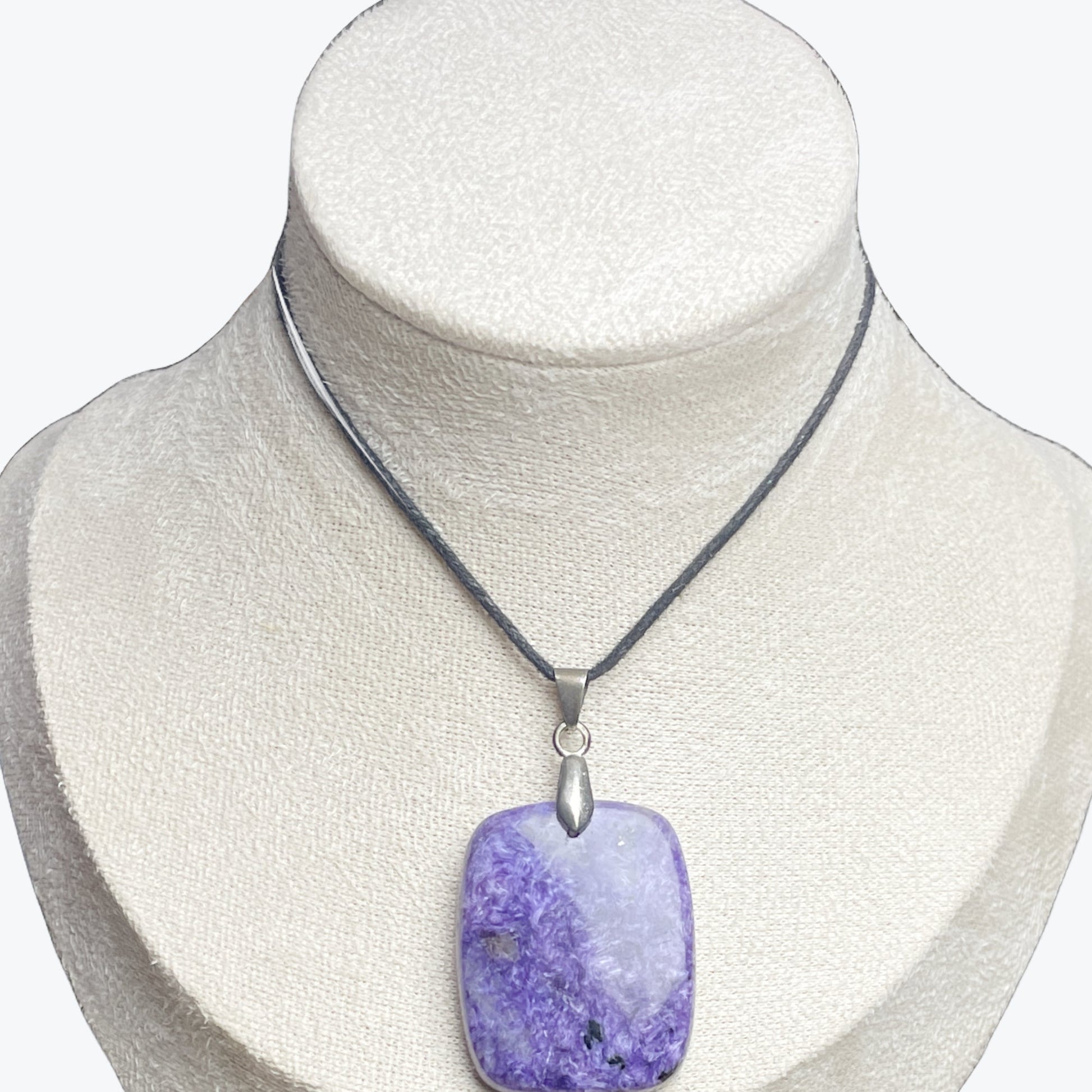 Pendentif Lépidolite carré