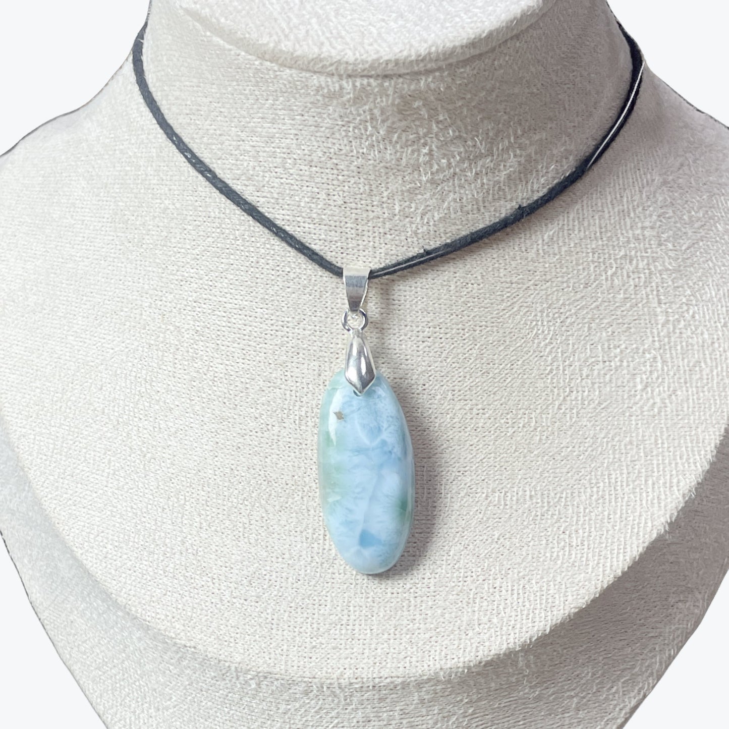 Pendentif Larimar Ovale