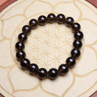 Bracelet en Quartz Fumé - Ancrage et Protection 10mm