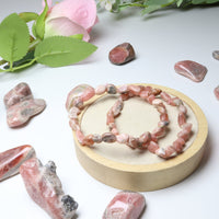 Bracelet Rhodochrosite détail