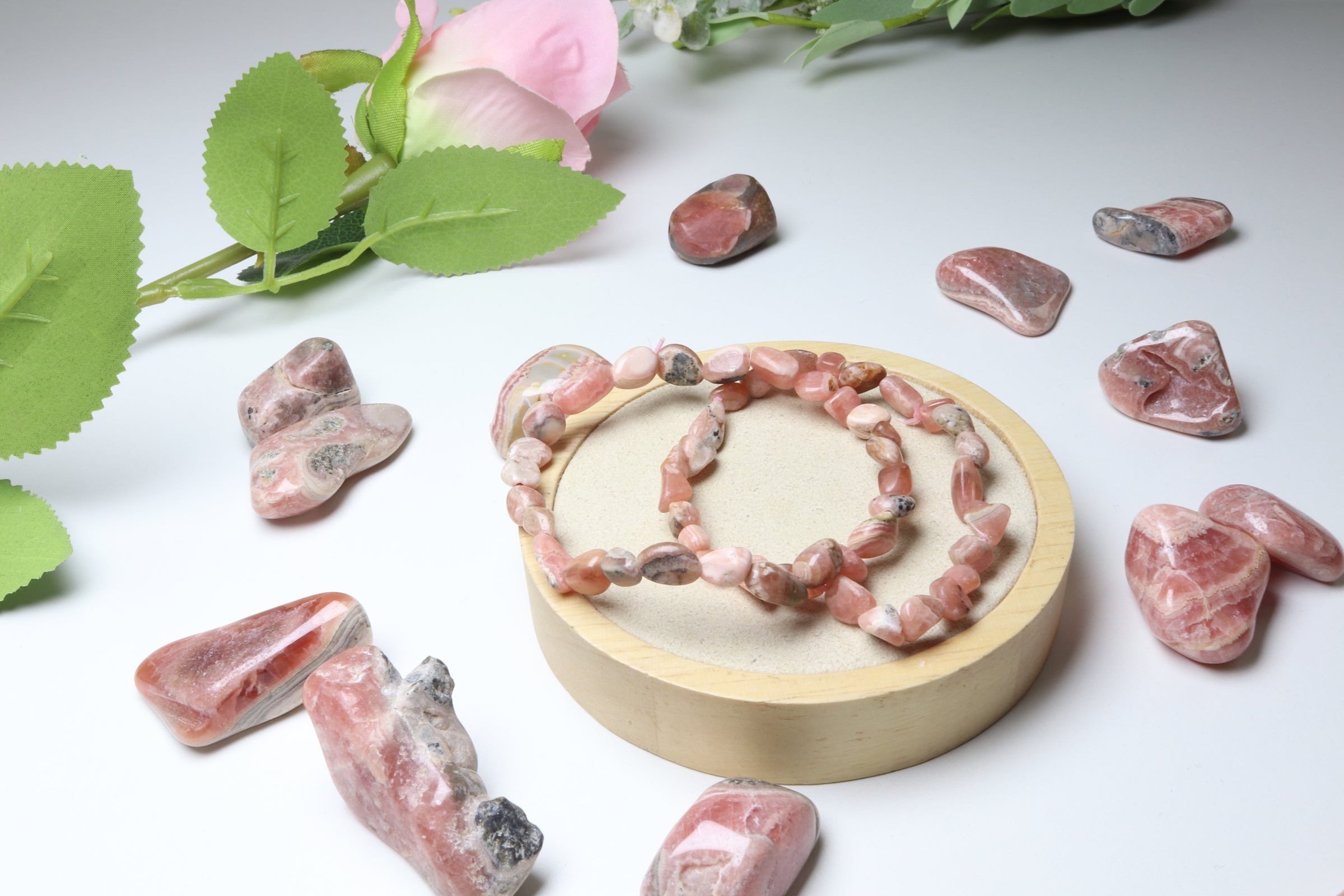 Bracelet Rhodochrosite détail