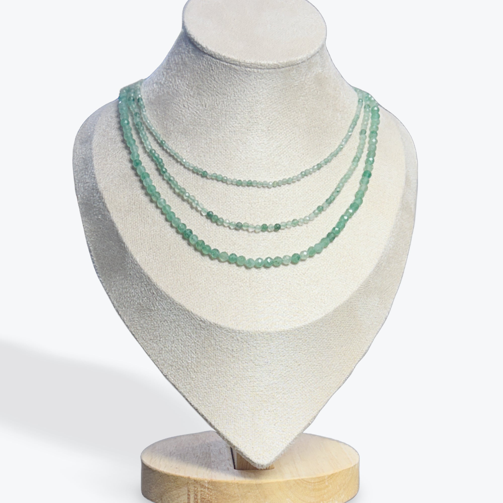 Collier Aventurine Verte Facetté