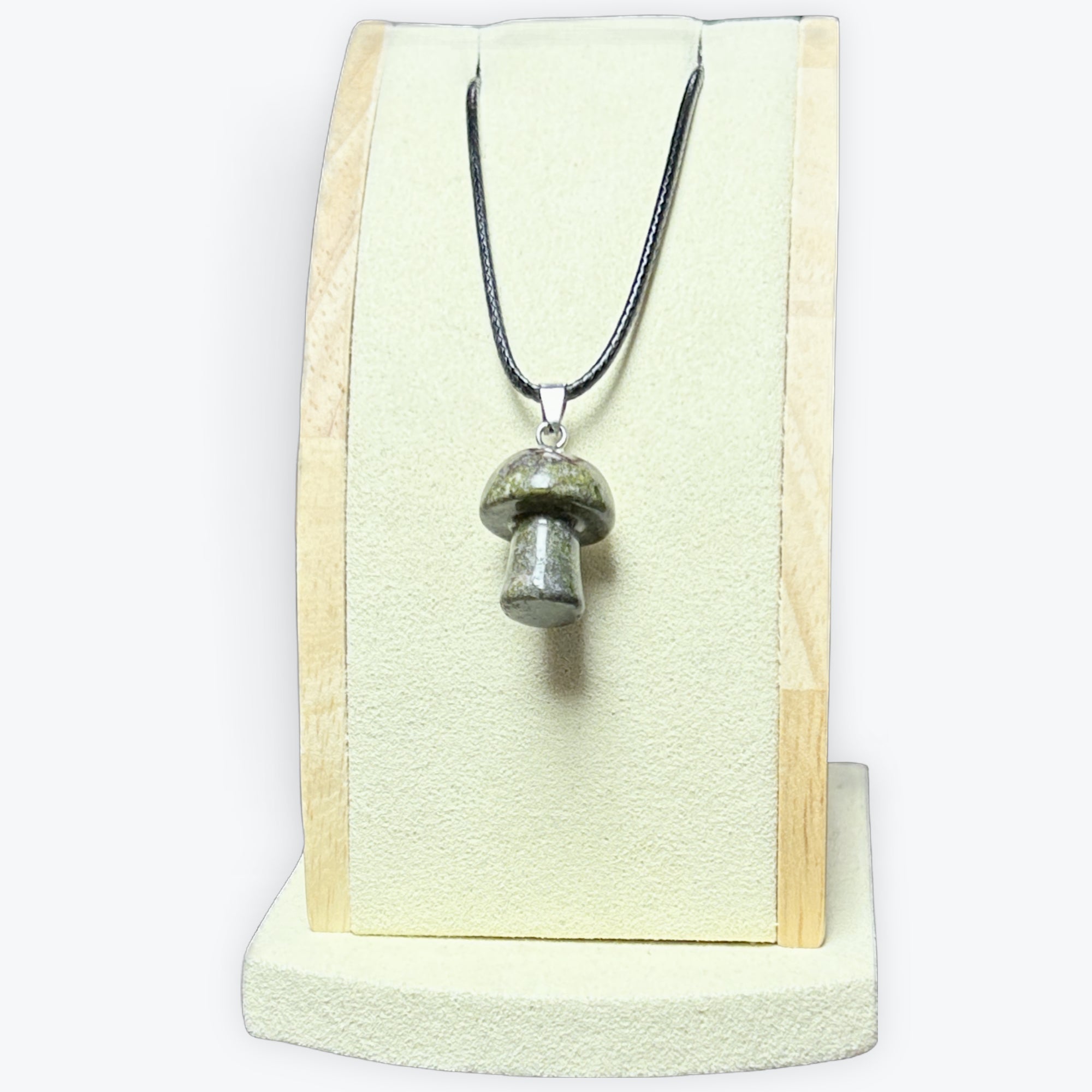 Pendentif Jaspe Sang de Dragon Champignon