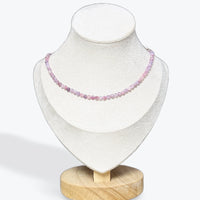 Collier Tourmaline Rose Facetté - 2