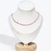 Collier Tourmaline Rose Facetté - 2