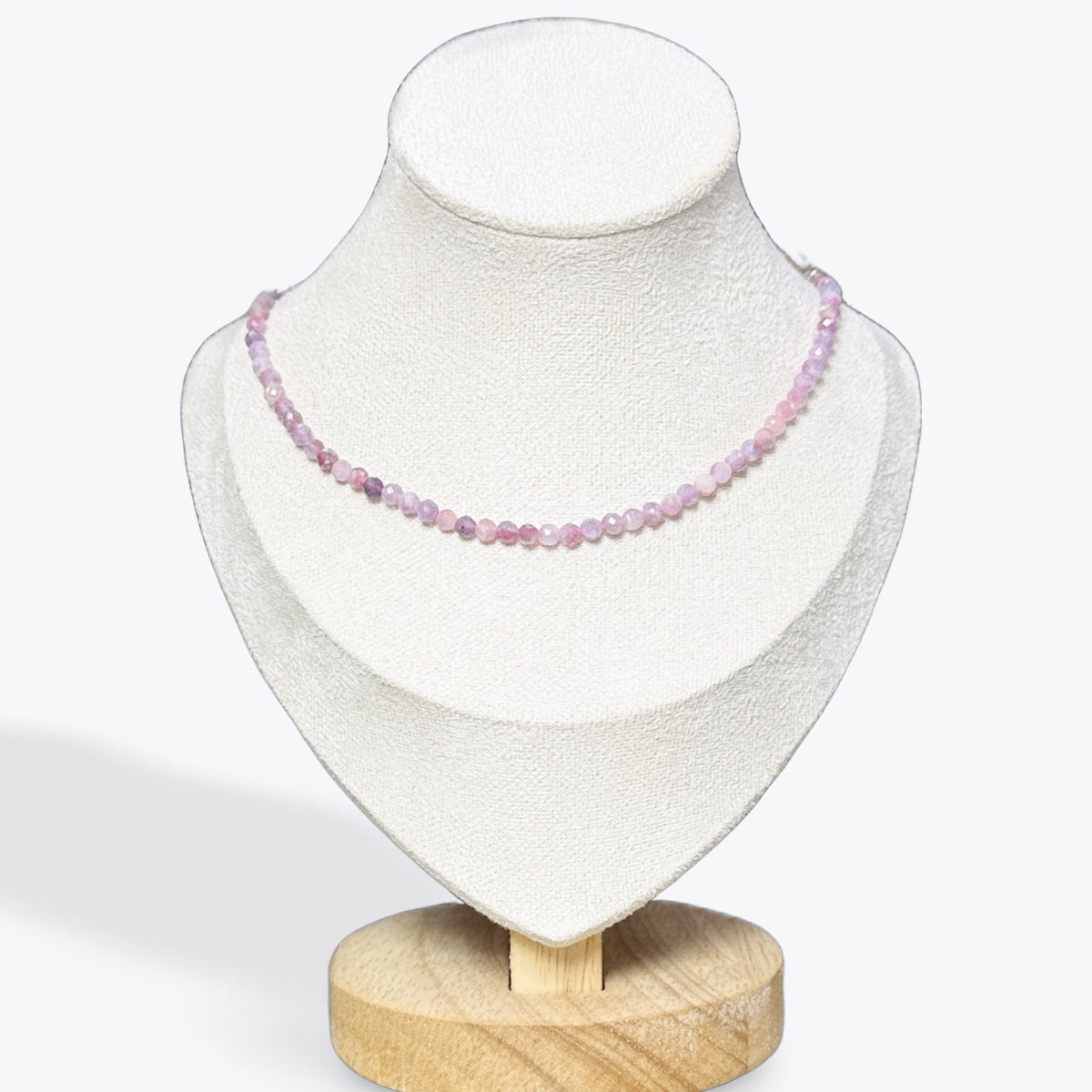 Collier Tourmaline Rose Facetté - 2