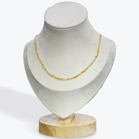 Collier Aventurine Orange facetté