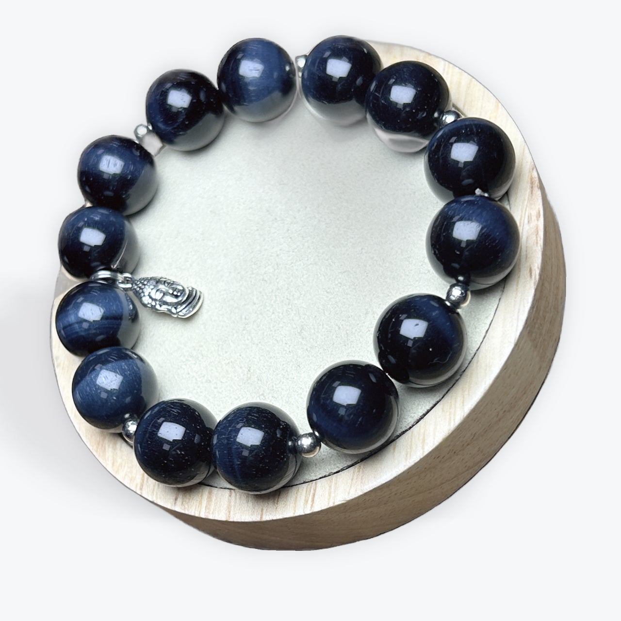 Bracelet Oeil De Faucon 14mm Avec Apprêts