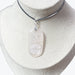 Pendentif Quartz rose rectangle