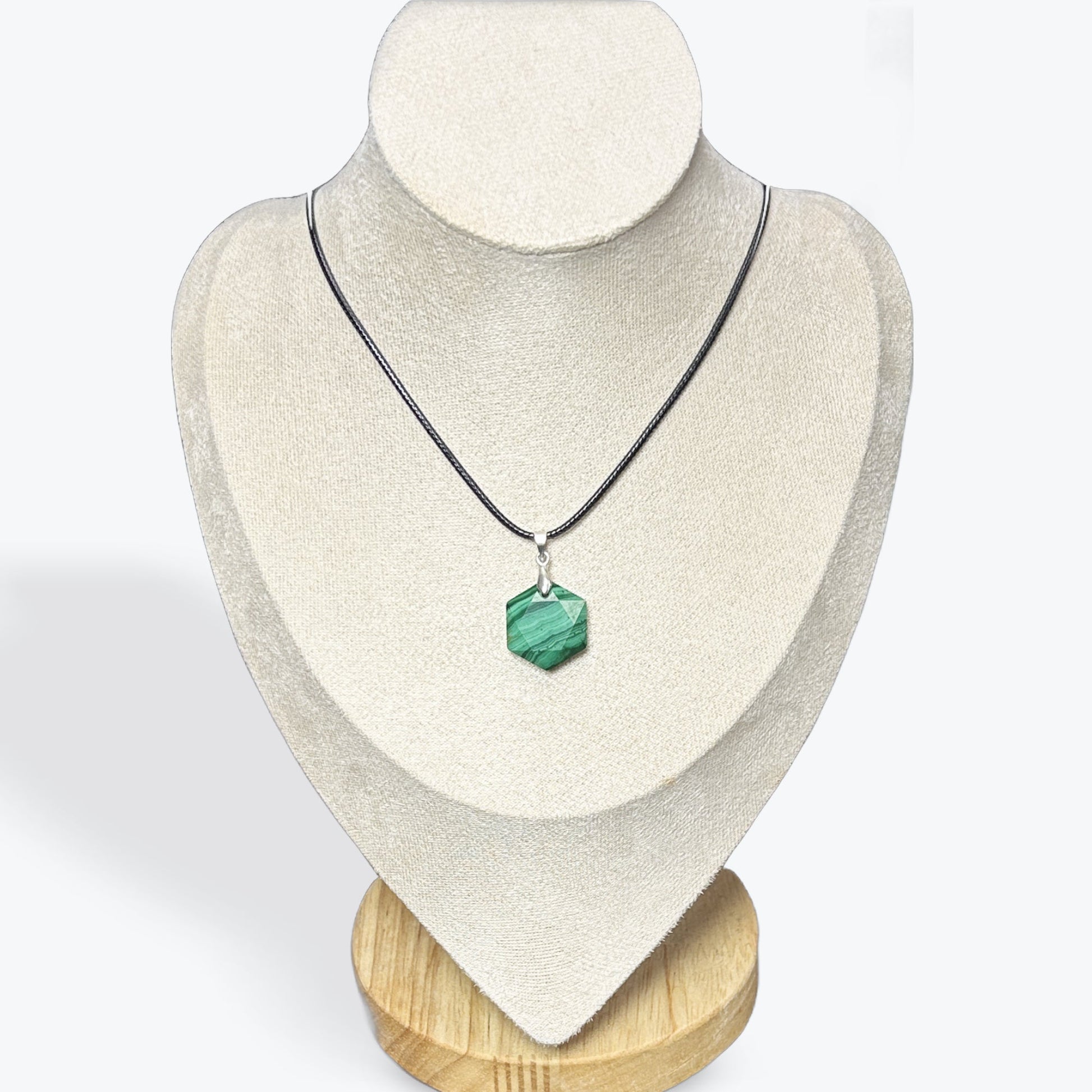 Pendentif Malachite Mercaba